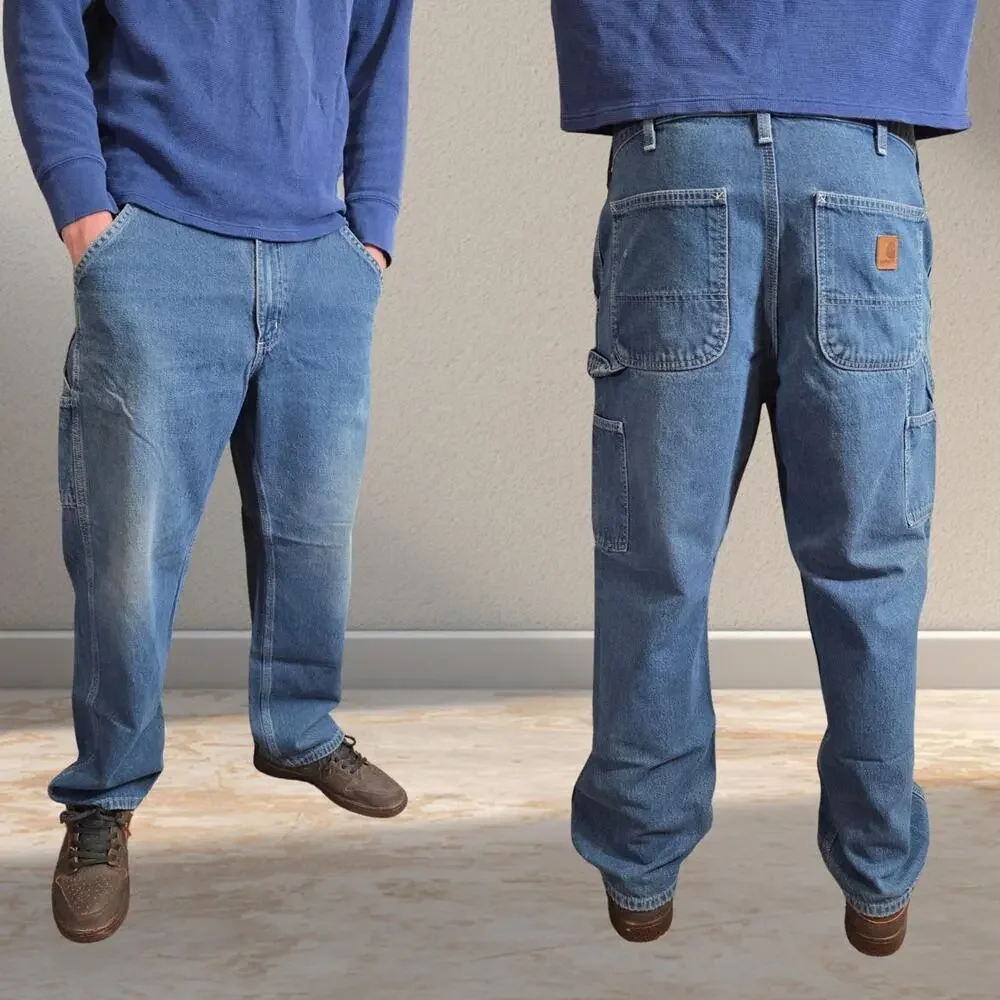 Vintage Carhartt Denim Blue Jeans (32x30)